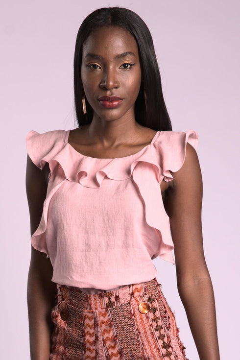 Greta Ruffled Top